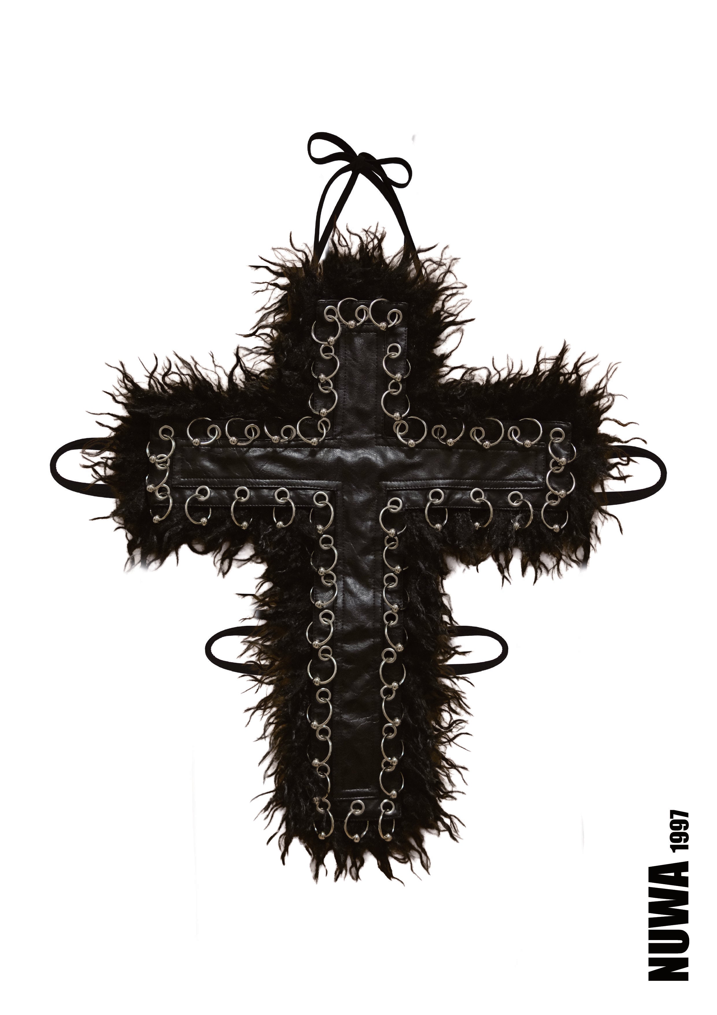 NUWA1997 Idolatry Cross Top in black-1 product view