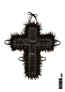 NUWA1997 Idolatry Cross Top in black-1 product view