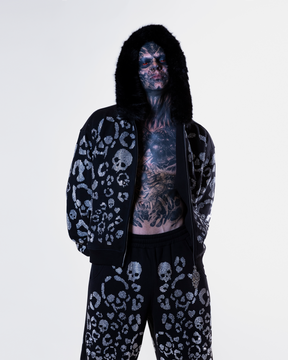 Scene Icon rhinestoned zip jacket & pants set