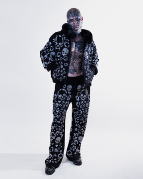 Scene Icon rhinestoned zip jacket & pants set