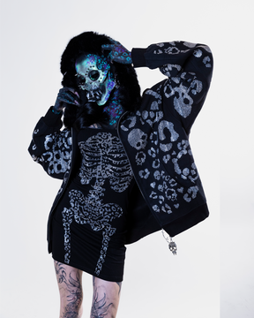 Scene Icon rhinestoned zip jacket & pants set