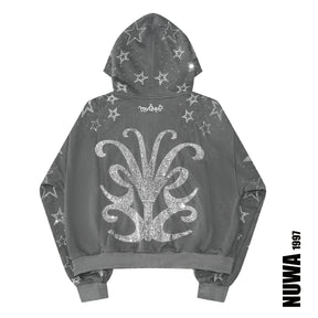NUWA1997 Kerri Colby “All Star” hoodie & pants set in deep-gray product view - alternate view