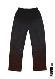 NUWA1997 Rhinestoned Sweatpant pants in clear product view - alternate view