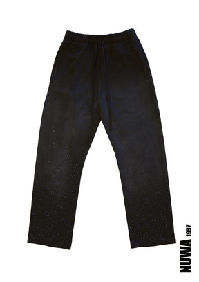 NUWA1997 Rhinestoned Sweatpant pants in clear product view
